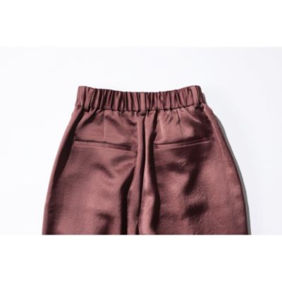 suadeo(スアデオ)の【大草直子さんコラボ】艶タックワイドパンツ通販