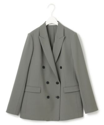 ICB ウール2WAYストレッチ ダブルブレストジャケット ICB(アイシービー)のウール2WAYストレッチ ダブルブレストジャケット