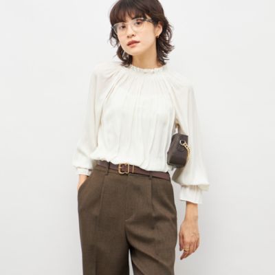 NOLLEY'S(ノーリーズ)のウォッシャブル2WAY割繊衿フリルブラウス