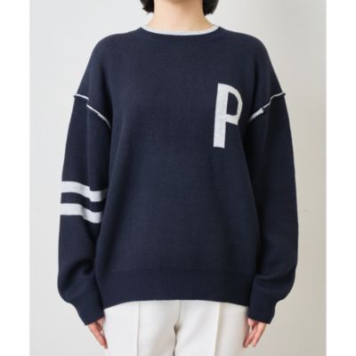 Whim Gazette(ウィム ガゼット)の【THE PAUSE】ロゴニットプルオーバー