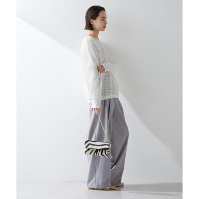 Whim Gazette(ウィム ガゼット)の2wayアイレットメッシュニット