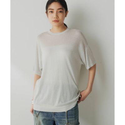 美品★ウィムガゼット★ラメニットTシャツ Whim Gazette(ウィム ガゼット)のラメニットTシャツ通販 | 集英社HAPPY