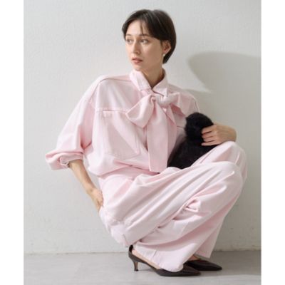 ひろりん Whim Gazette 784731K3 Whim Gazette(ウィム ガゼット)のラップデニムパンツ通販