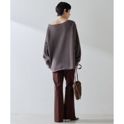 Whim Gazette(ウィム ガゼット)のオフショル裏毛プルオーバー通販