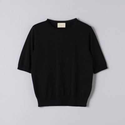 UNITED ARROWS(ユナイテッドアローズ)のコットンシルク 18G ショート