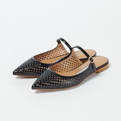 PELLICO ミュール（37） PELLICO | スウェードミュール 3.5cm BLACK - アマンオンライン