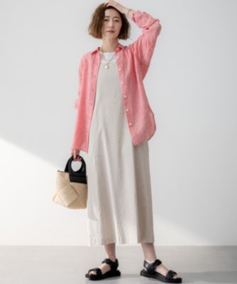 23区(ニジュウサンク)の【杏さん着用】LIBECO ベーシック シャツ