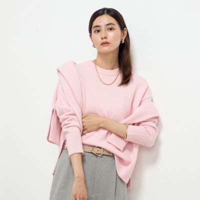 NOLLEY'S sophi(ノーリーズソフィー)の紡毛クルーネックプル