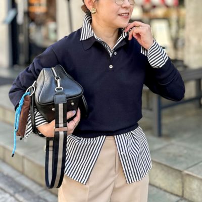 ノーリーズソフィ 2025SS今期完売品タンブラーストライプ3WAYシャツ ノーリーズソフィー NOLLEY'S sophi タンブラーストライプ3WAY