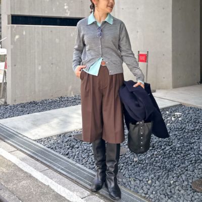 NOLLEY'S 16G 襟付きカーディガン　カットソー NOLLEY'S 16G 襟付きカーディガン カットソー