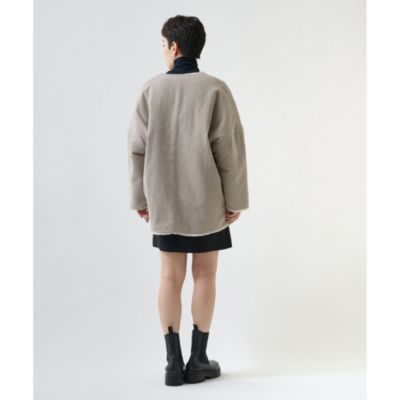 Whim Gazette(ウィム ガゼット)のボアリバーシブルブルゾン通販