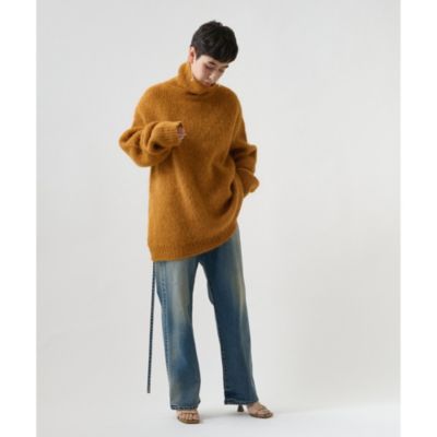 【美品】ウィムガゼット アルパカ混タートルネックプルオーバーニット ゆったり Whim Gazette（ウィムガゼット）の「【WEB限定】アルパカ混