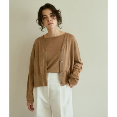 希少美品▲定価3.5万▲ ウィムガゼット リネンニットビッグカーディガン 希少美品△定価3.5万△ ウィムガゼット リネンニットビッグ