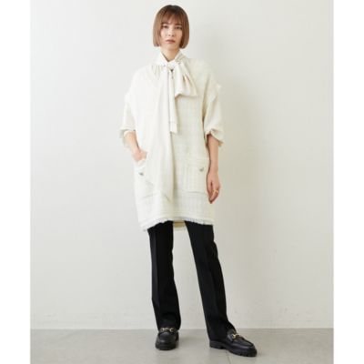 Whim Gazette(ウィム ガゼット)のニットツイードベスト通販