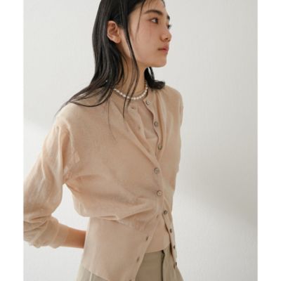 Whim Gazette(ウィム ガゼット)のリネンカーディガン通販