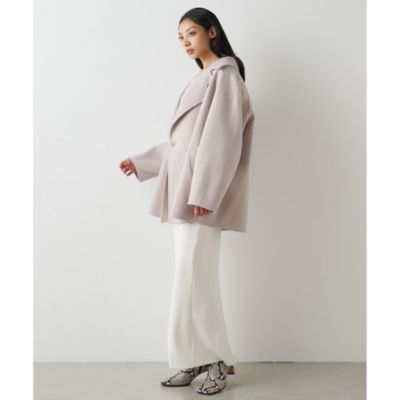 Whim Gazette(ウィム ガゼット)のウール混2wayファーニットプル