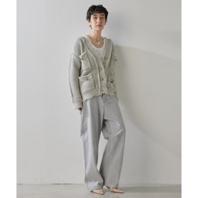 Whim Gazette(ウィム ガゼット)のTWEEDYニットジャケット2通販