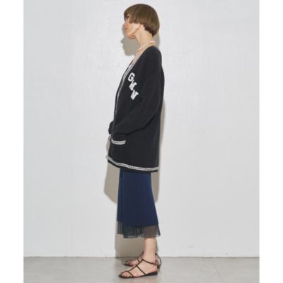 ウィムガゼット GEMINI ニットジャケット ブルー Whim Gazette(ウィム