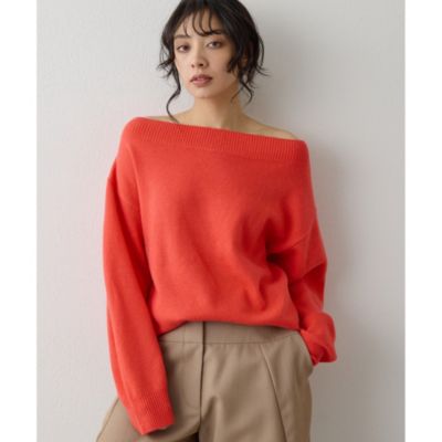 Whim Gazette(ウィム ガゼット)のウールカシミヤオフショルプル