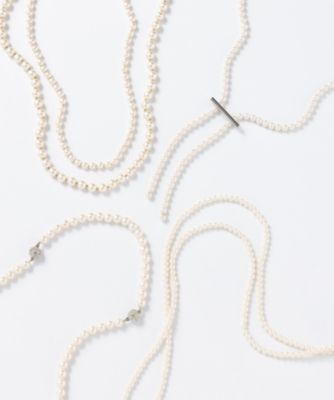 2点まとめ　パールシャワーピアス　オイスターパールラリエットネックレス 2点まとめ パールシャワーピアス オイスターパールラリエット