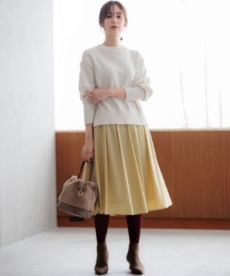 組曲(クミキョク)のタックフレアカラースカート通販 | 集英社HAPPY