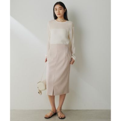 Whim Gazette ストレッチブッチャースカート セール】ストレッチブッチャースカート（スカート）｜Whim