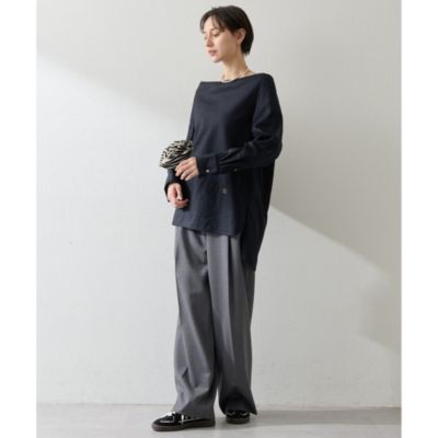 Whim Gazette(ウィム ガゼット)のブロードオフショルダーブラウス通販