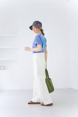 新品 12closet 石上美津江さん 洗える カーヴィパンツ 36 ホワイト 12closet(トゥエルブクローゼット)の【石上美津江さんコラボ