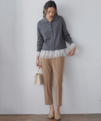 組曲 S(クミキョク エス)のハンサムツイルテーパード パンツ通販  