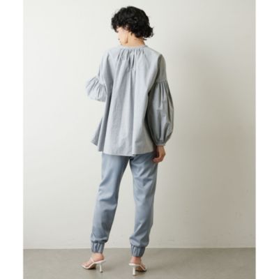 Whim Gazette(ウィム ガゼット)の2WAYオックスボリュームブラウス通販