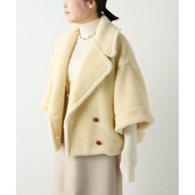 Whim Gazette(ウィム ガゼット)のウールボアショートコート通販