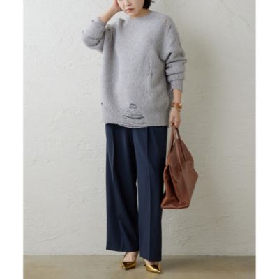 超美品雑誌掲載　Whim Gazetteウィムガゼットウール混ワイドタックパンツ Whim Gazette 【ウィムガゼット】ワイドタックパンツ : MAGASEEK