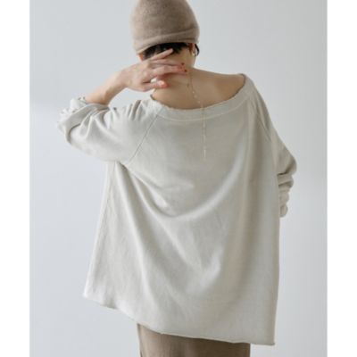 Whim Gazette(ウィム ガゼット)のオフショル裏毛プルオーバー通販
