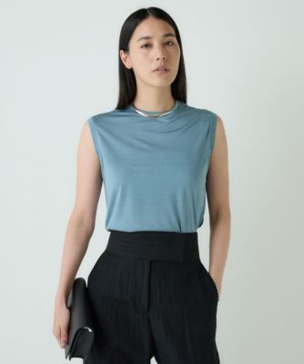 Chaos ノースリーブブラウス Chaos(カオス)のシルクフレーズノースリーブTシャツ通販 | 集英社HAPPY