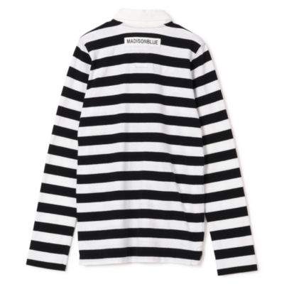 MADISONBLUE(マディソンブルー)のSLIM FIT RUGBY SHIRT COTTON BORDER