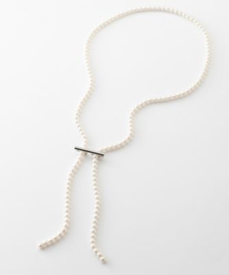 2点まとめ　パールシャワーピアス　オイスターパールラリエットネックレス v_D01OMQ_01.jpg?$500$