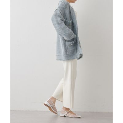 jelly　Whim gazette ニットtweedy Whim Gazette(ウィム ガゼット)のTWEEDYニットジャケット2通販