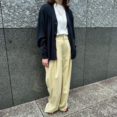 ADAWAS - 【美品】 ADAWAS アダワス リネンコットン カーディガンゆったりシルエット ADAWAS(アダワス)のSUVIN COTTON V－NECK CARDIGAN通販 | 集英社