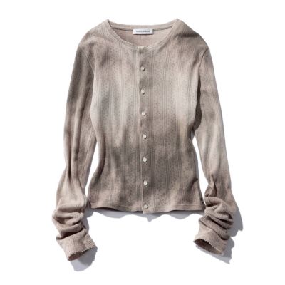 マディソンブルー 23AW SHAWL COLLAR CD カーディガン BIG KNIT V CD MESH | KNIT | MADISONBLUE