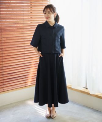 #Newans 【シワになりにくい】〈花乃まりあさんコラボ〉サーキュラースカート trim_ofcrs_item2fe0ff883e1011e