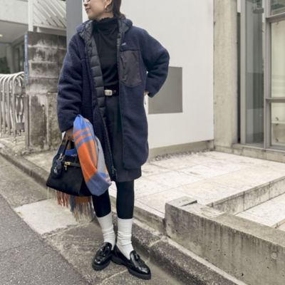 NOLLEY'S TAION 【WEB限定】ボア×ダウンフードコート　Mサイズ NOLLEY'S(ノーリーズ)の◇【WEB限定】【TAION/タイオン】別注ボア