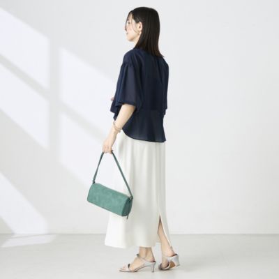 NOLLEY'S(ノーリーズ)のウォッシャブル袖2WAYシアーボイルブラウス