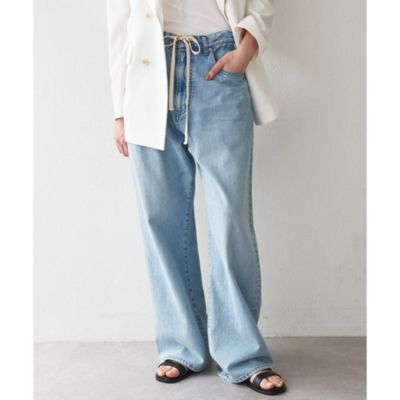 Whim Gazette ドロストデニム　38 美品 Whim Gazette｜ドロストデニムパンツ | Rakuten Fashion(楽天
