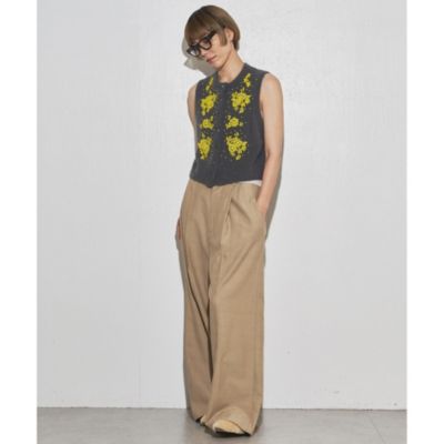 Whim Gazette(ウィム ガゼット)の【GEMINI】ビーズニットジレ通販