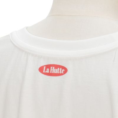 La Hutte ホワイト Tシャツ Spick＆Span tシャツ La Hutte / ラ ユット ロゴTee レディース