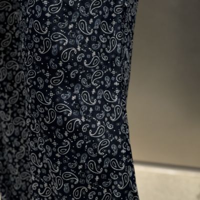 TICCA ネイビー ペイズリー柄 パンツ TICCA(ティッカ)のシルクプリントパンツ通販 | 集英社HAPPY PLUS