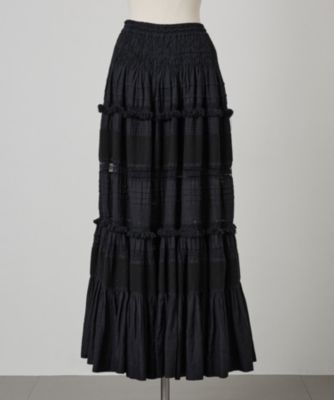 【美品】Chaos カオス◆タフタスカート　モカ Chaos｜カオスのロングスカート（スカート）通販｜ELLE SHOP