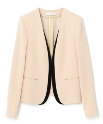 【美品】ベイジ　24ss　BEIGE　CINDY　ノーカラージャケット　ホワイト BEIGE，(ベイジ)のEC再販不可 CINDY / ノーカラージャケット通販