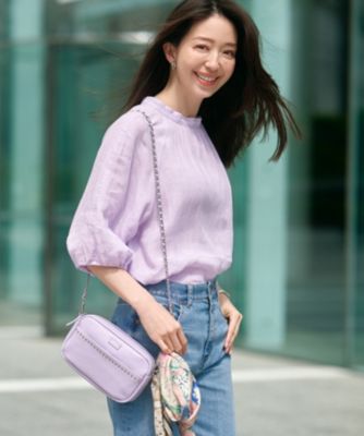 23区(ニジュウサンク)のレザー スタッズ ショルダーバッグ通販