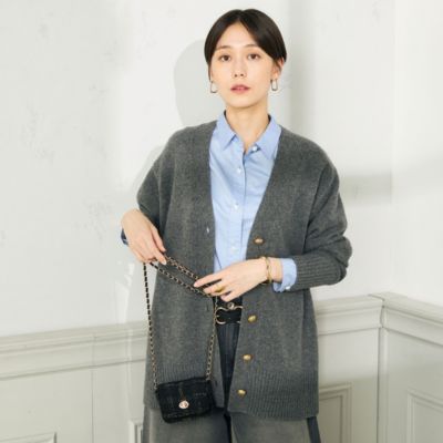 NOLLEY'S(ノーリーズ)の◇【WEB限定】カシミヤブレンド長めVネック